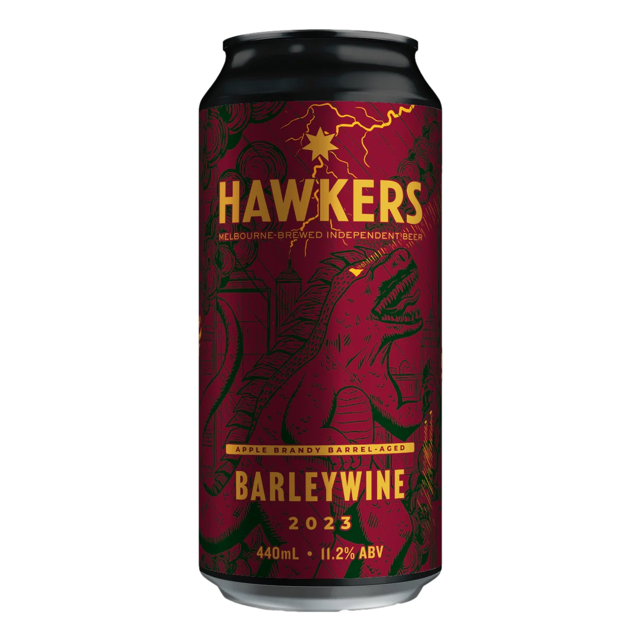 Hawkers Apple Brandy Barrel-Aged Barleywine 2023 Edition 440ml Can Single