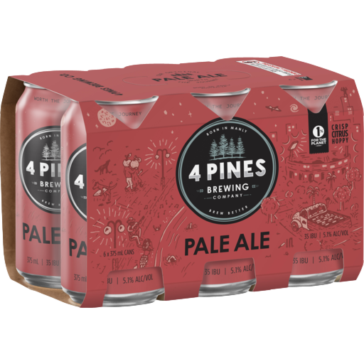 4 Pines Pale Ale 375ml Can 6 Pack
