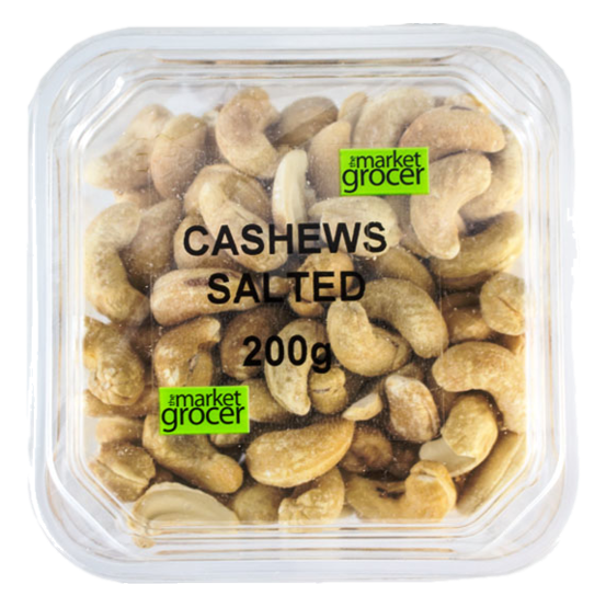 The Market Grocer Cashews Salted 200g