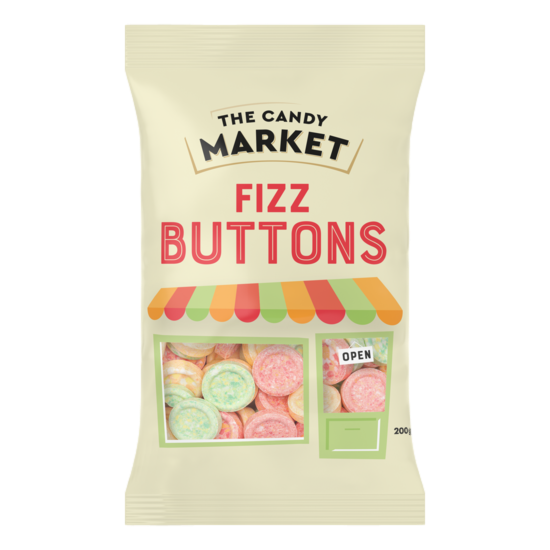 The Candy Market Fizz Buttons 200g