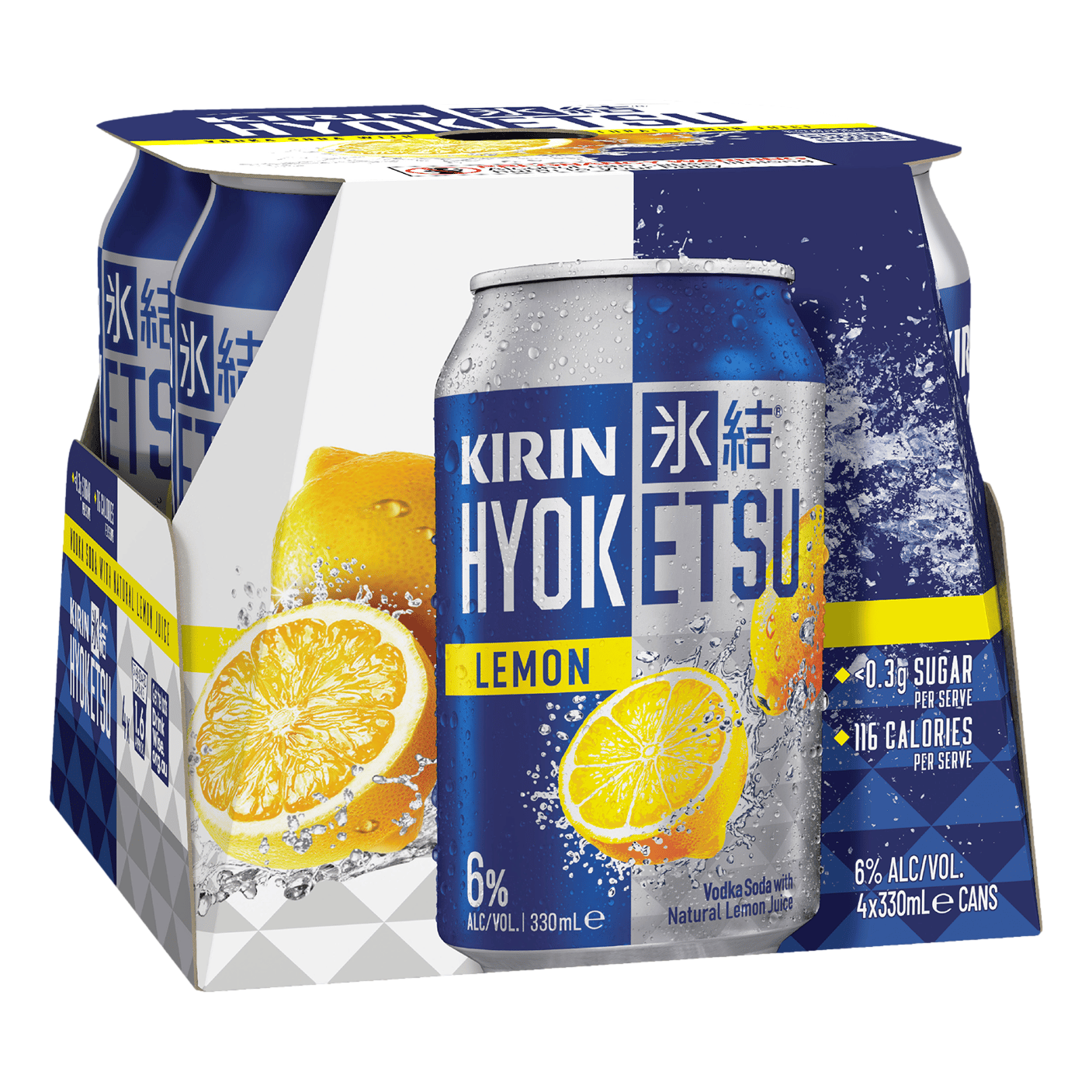 Kirin Hyoketsu Lemon 350ml Can 4 Pack
