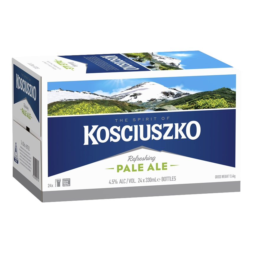 Kosciuszko Pale Ale 330ml Bottle Case of 24