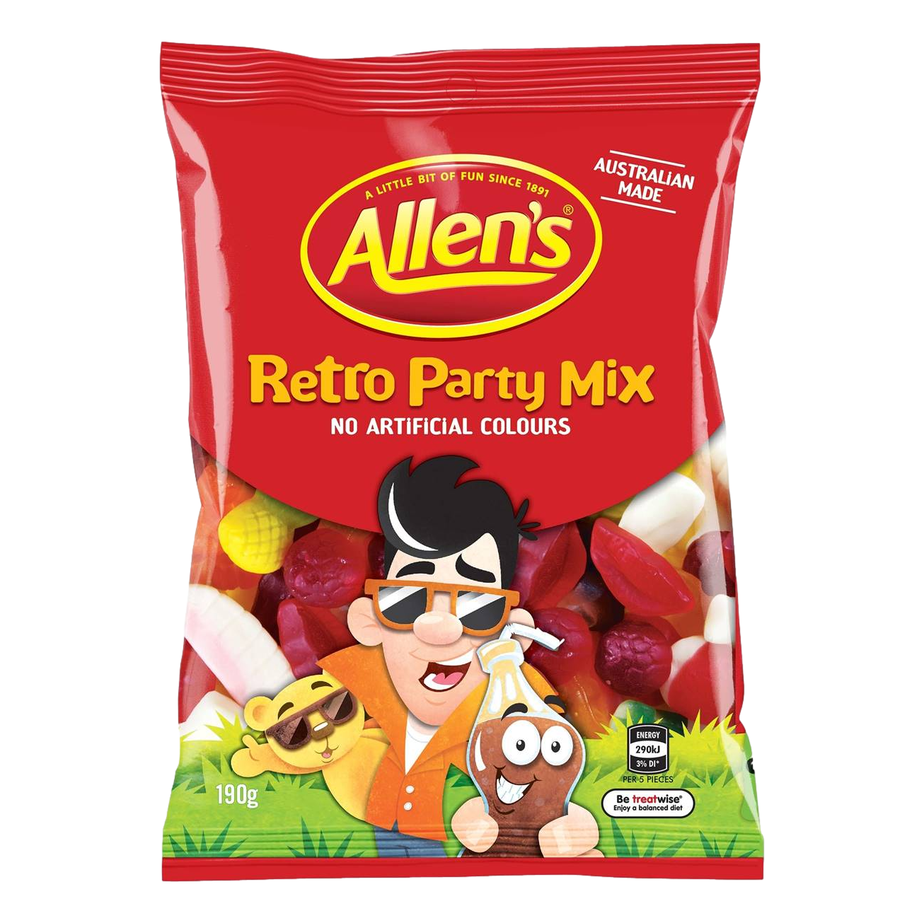 Allen's Retro Party Mix Lolly Bag 190g
