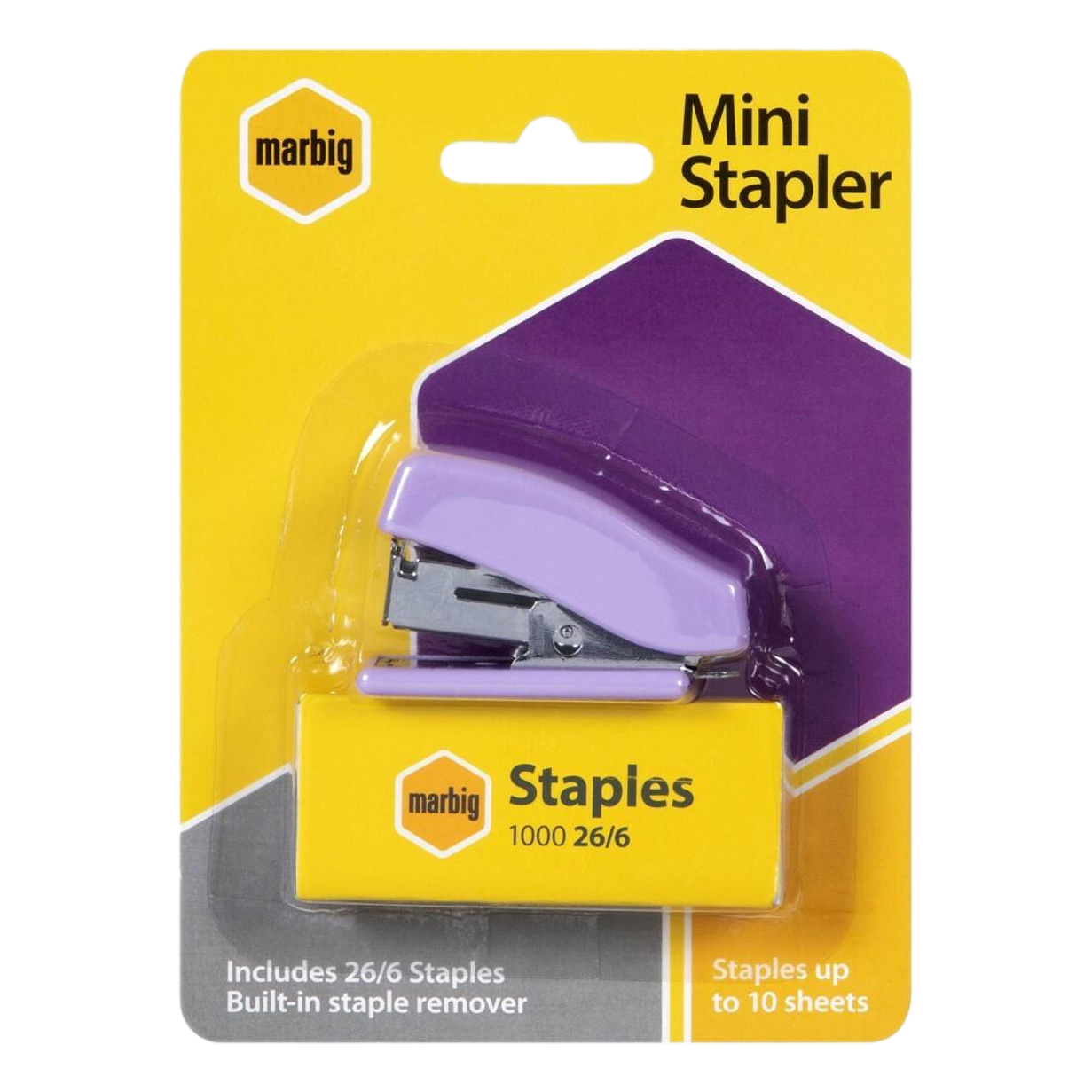 Marbig Mini Stapler & 26/6 Staples