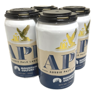 Mountain Culture Aussie Pale Lager 355ml Can 4 Pack