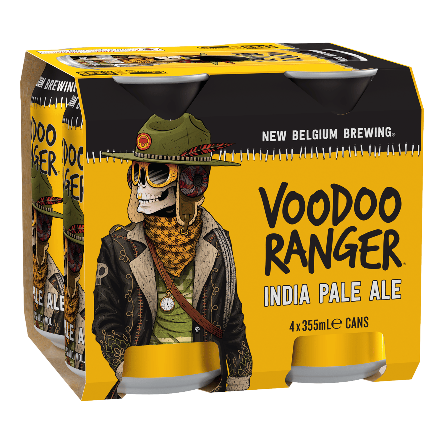 New Belgium Brewing Voodoo Ranger IPA 355ml Can 4 Pack