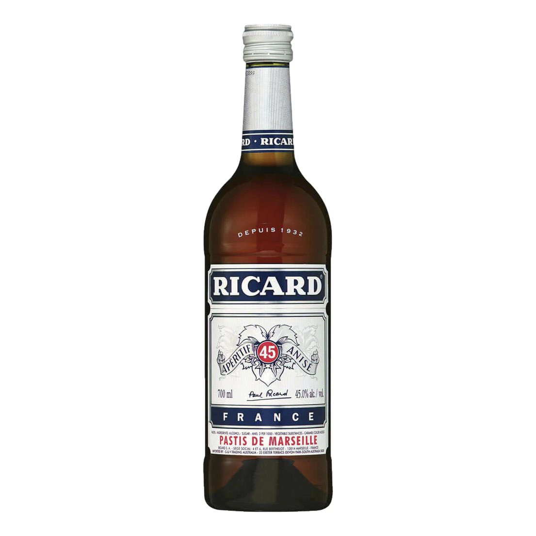Classic Ricard Ricard French Apéritif 700ml - Camperdown Cellars