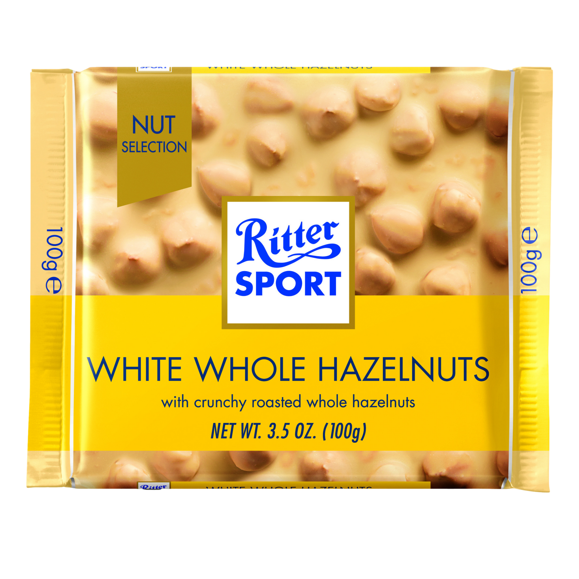 Ritter Sport White Chocolate Whole Hazelnuts 100g