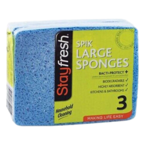 Stay Fresh Spik Large Sponges 3 Pack