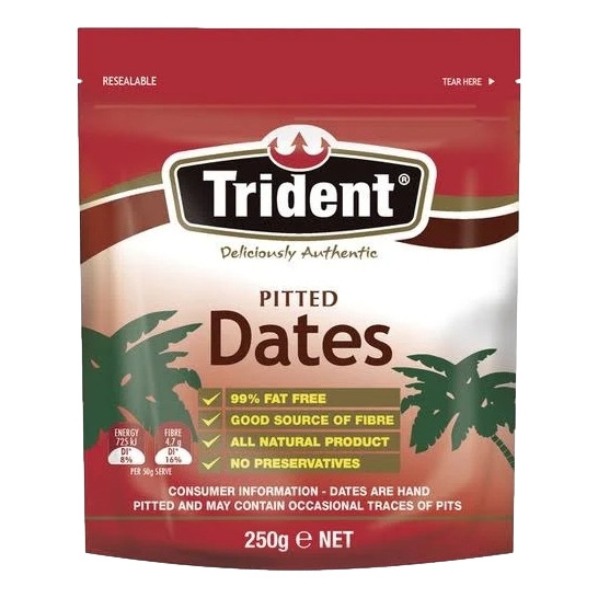 Trident Pitted Dates 250g