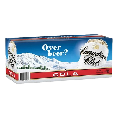 Canadian Club Whisky & Cola 375ml Can 10 Pack