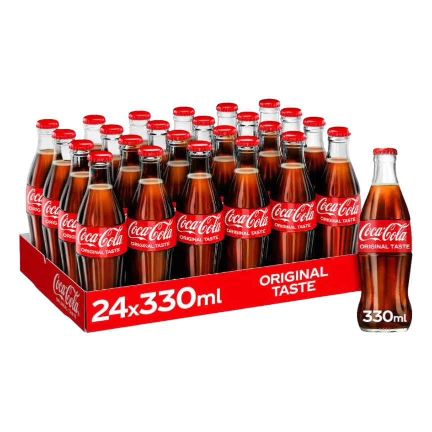 Coca-Cola Classic 330ml Glass Bottle Case of 24