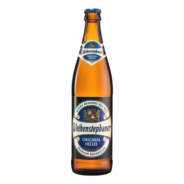 Weihenstephaner Original Helles 500ml Bottle 4 pack